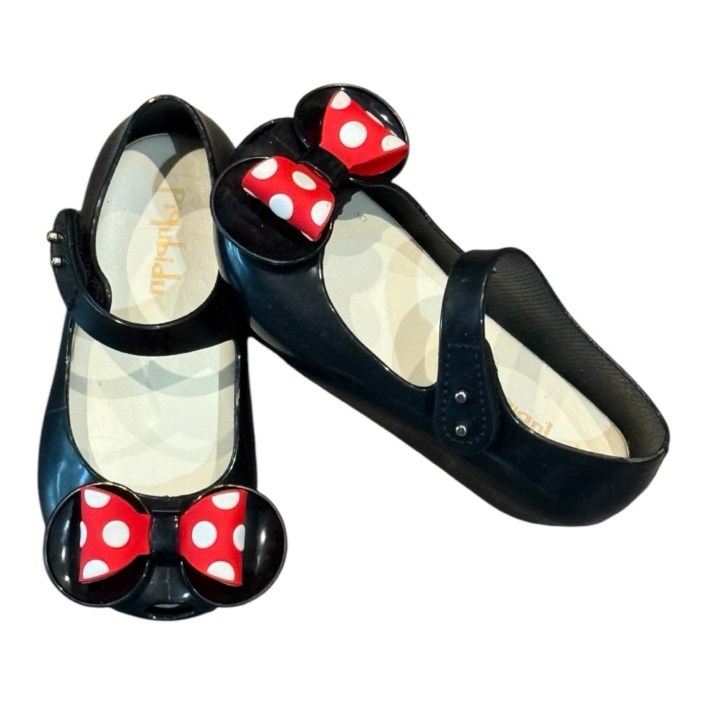 Piqubidu black Minnie Mouse ears Maryjanes